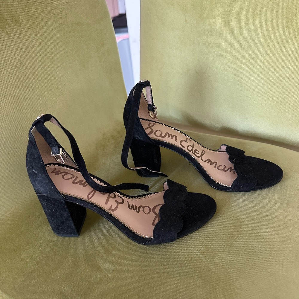 Sam Edelman Black Suede Women's Heels